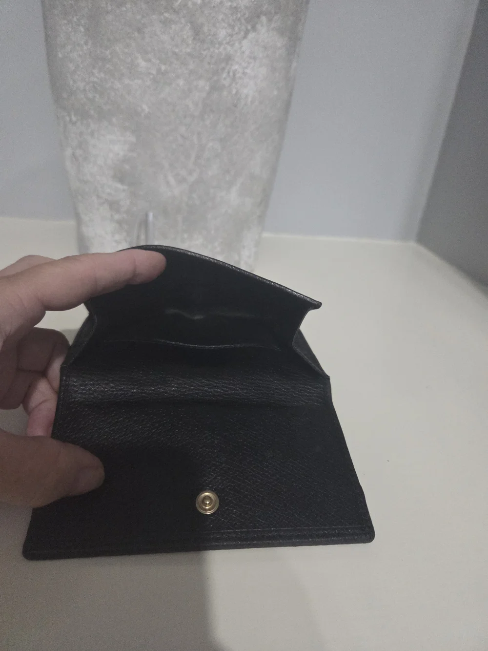 Vintage Gucci GG Monogram Canvas compact french flap wallet / COA Included
